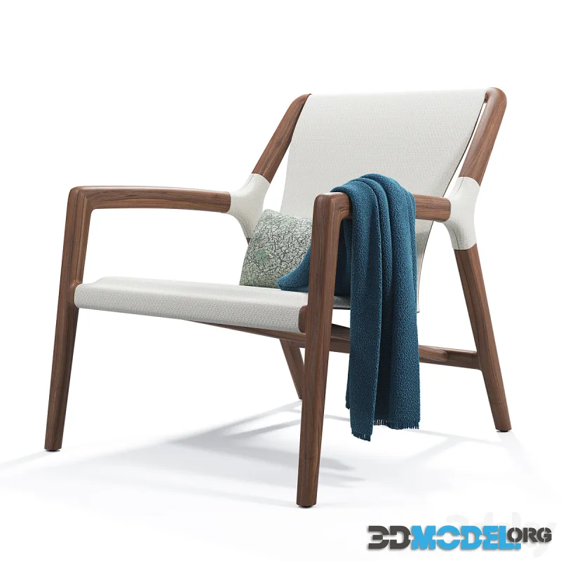 Tela armchair by Rubelli Casa