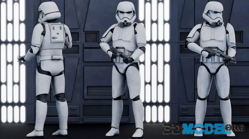 TK Trooper The Bad Batch Fully Rigged (PBR)
