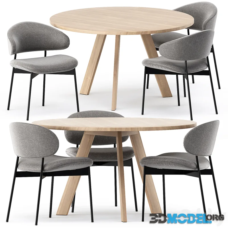 TOSH TABLE and LUZ CHAIR by more