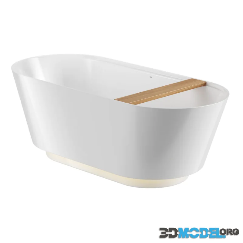 Tura Oval Bathtub by Roca