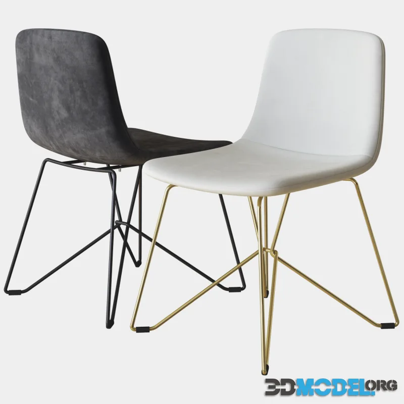 Vela upholstered chair calligaris