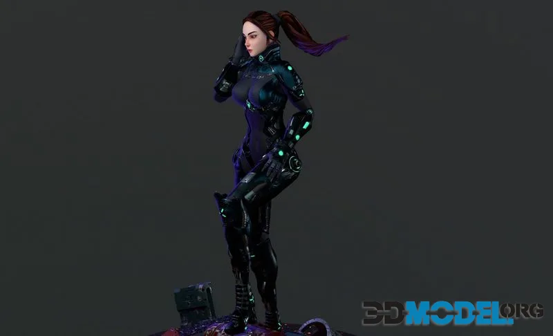 Vicky Female Sci-fi Character (PBR)