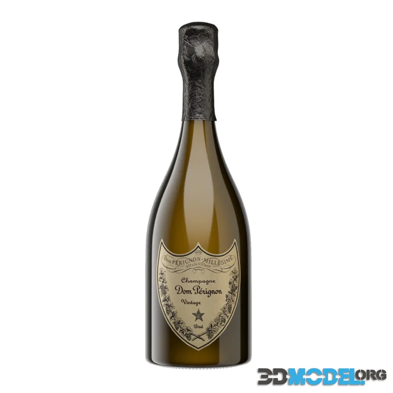3D Model – Vintage 2013 Champagne 750ml by Dom Perignon
