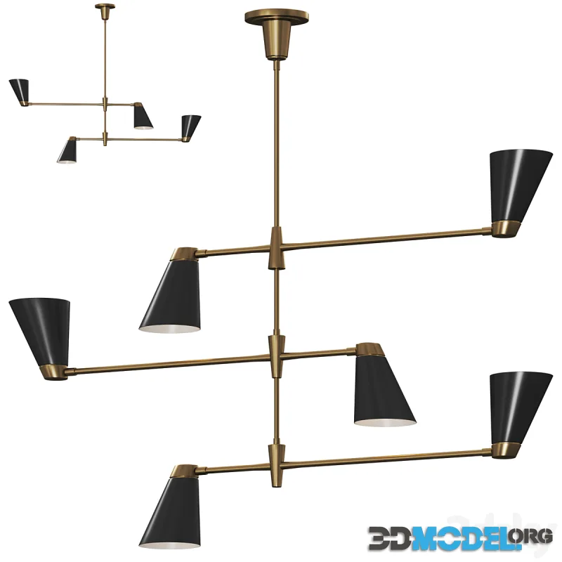 Visual Comfort - Signoret Medium Large Pendant