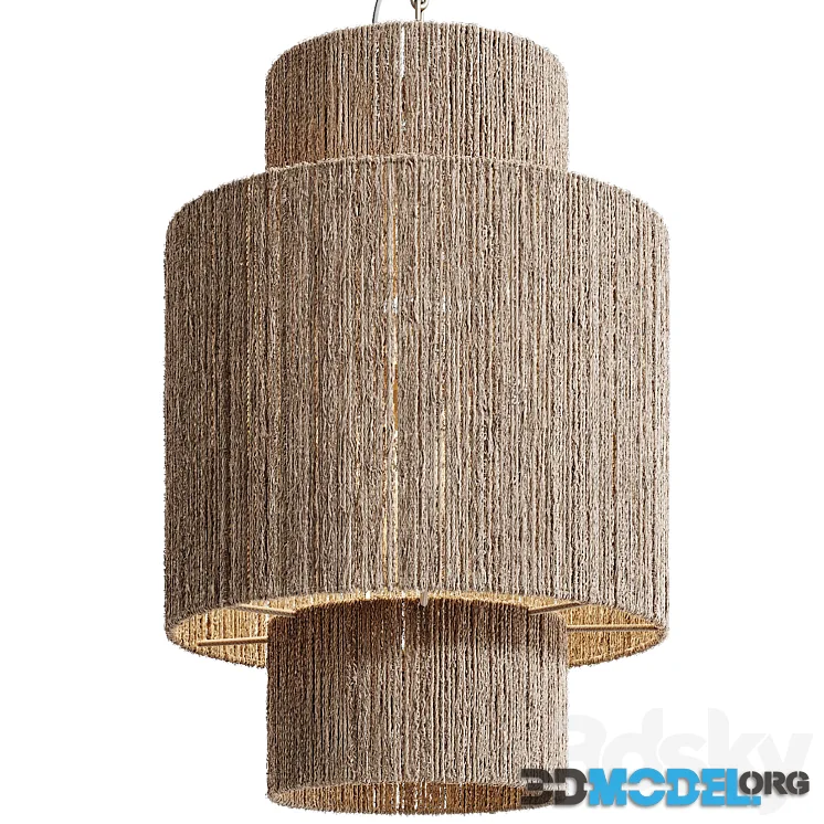 Wicker jute pendant lamp 50