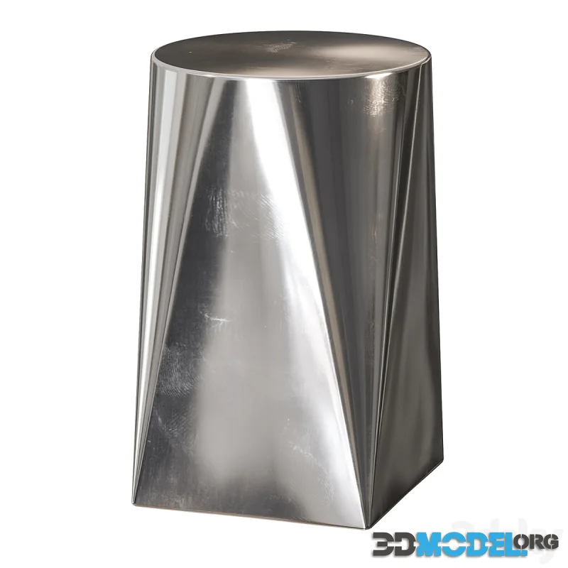 Zara Home Stainless Steel Side Table