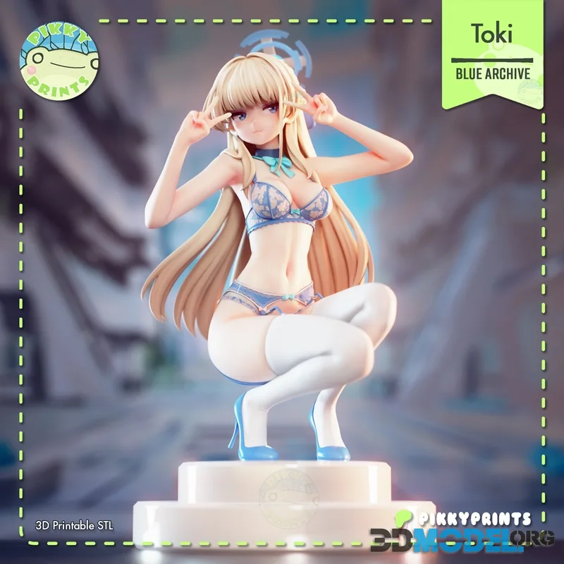 Pikky Prints - Toki Asuma - Blue Archive – Printable