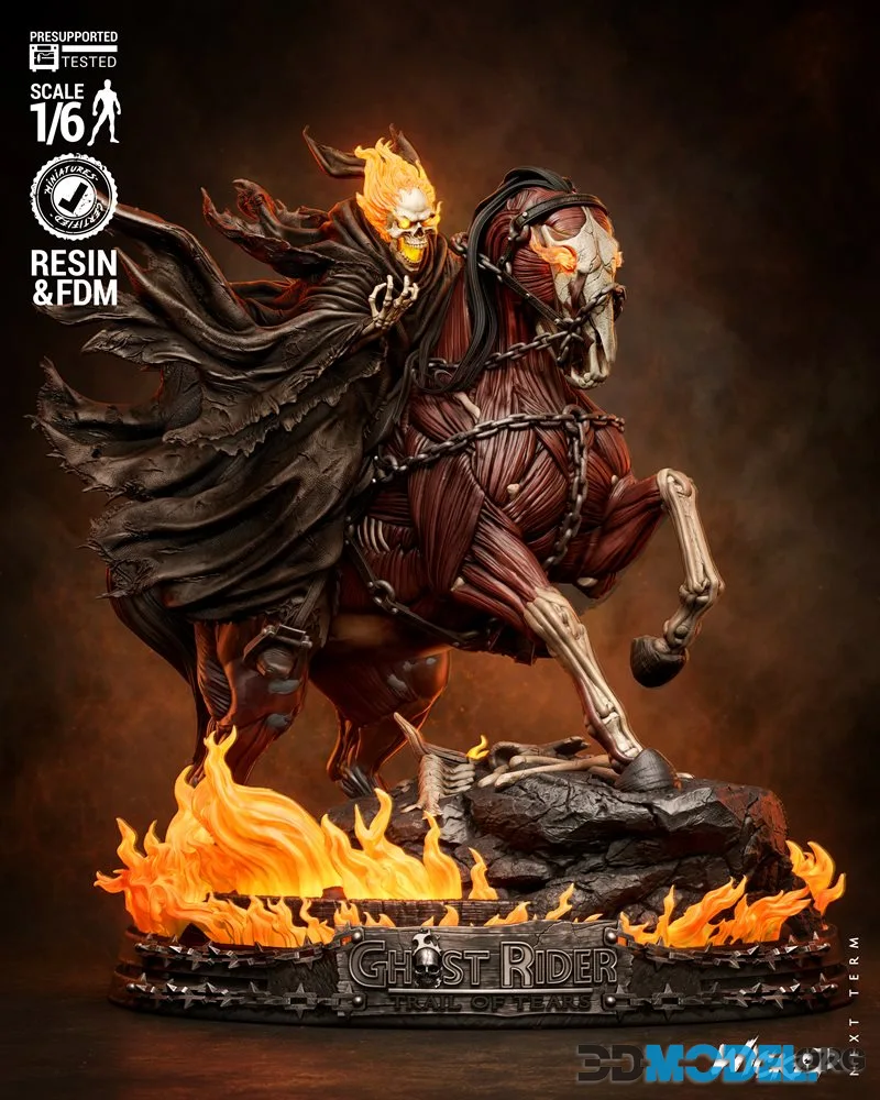 Wicked - Ghost Rider Caleb Sculpture – Printable