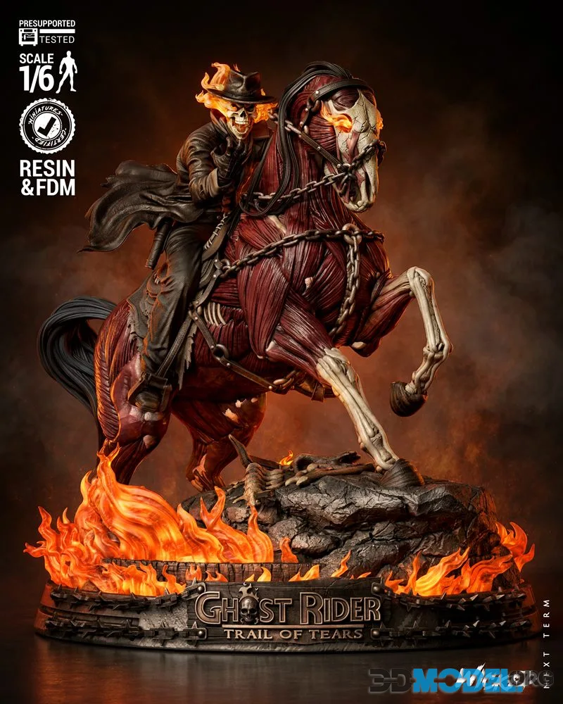 Wicked - Ghost Rider Billy Sculpture – Printable