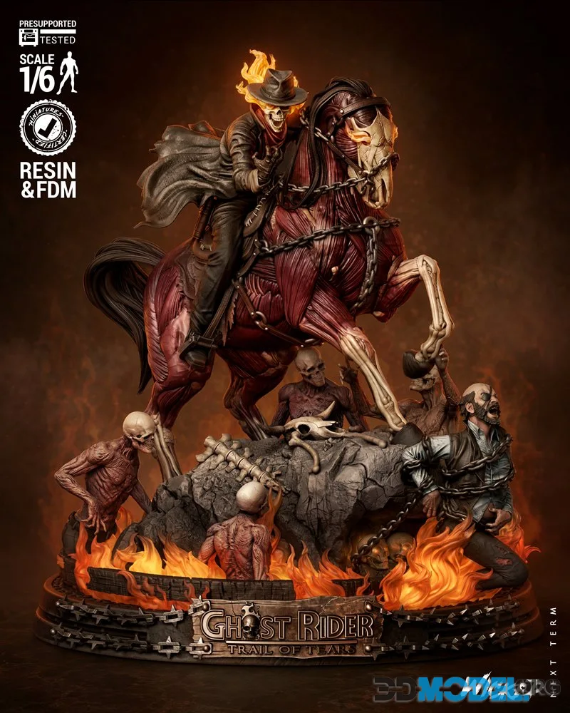 Wicked - Ghost Rider Caleb and Billy Diorama – Printable