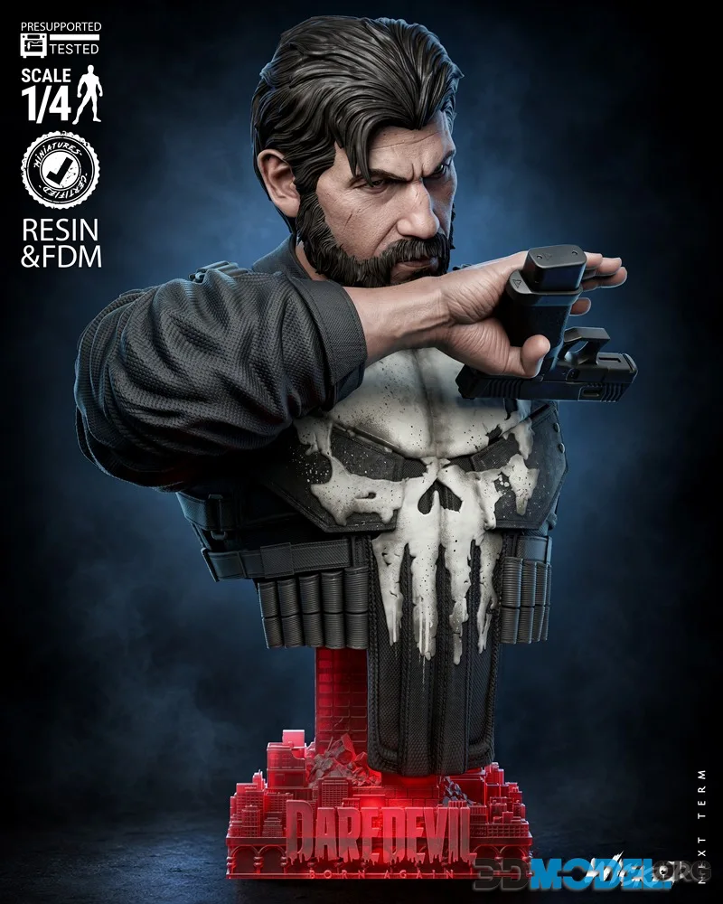 Wicked - Punisher Portrait Bust – Printable