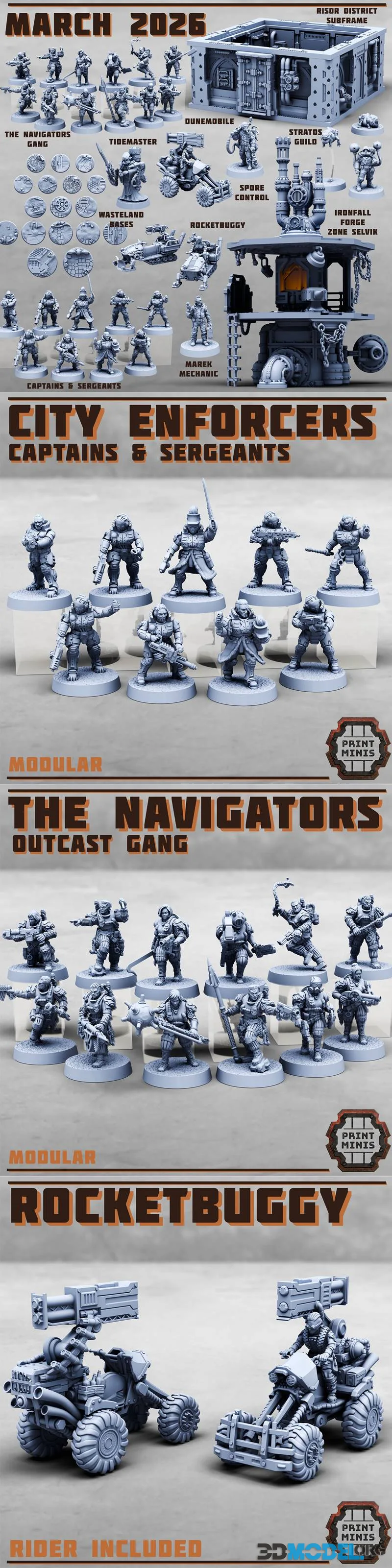 Print Minis March 2026 – Printable