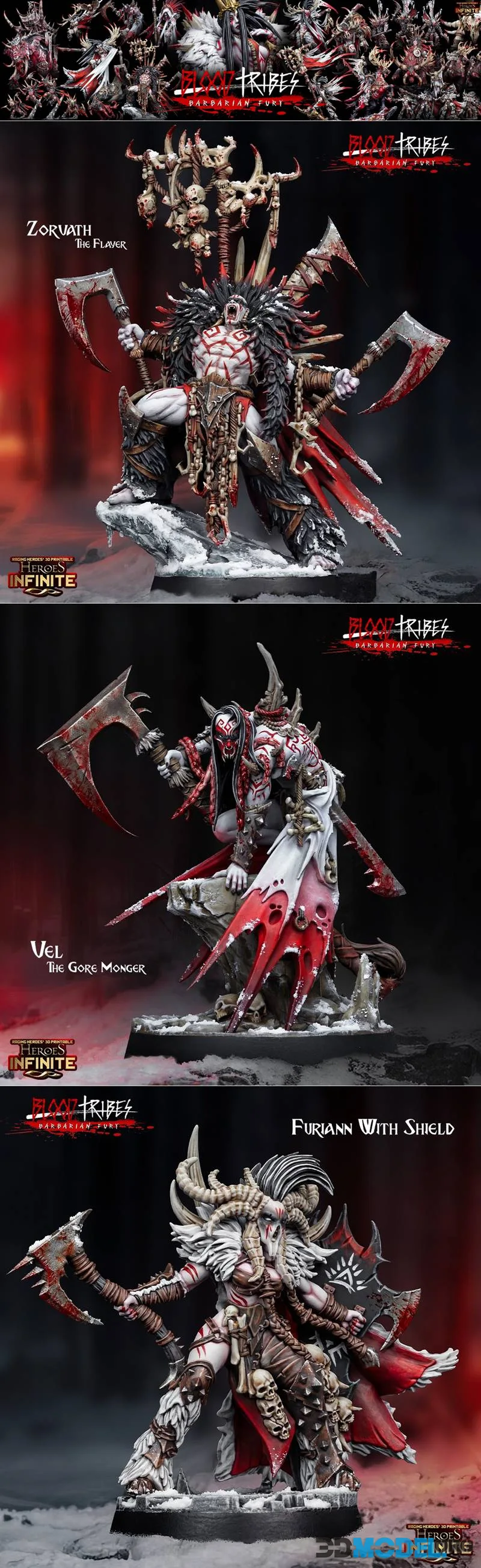 Heroes Infinite - Blood Tribes - Barbarian Fury April 2026 – Printable