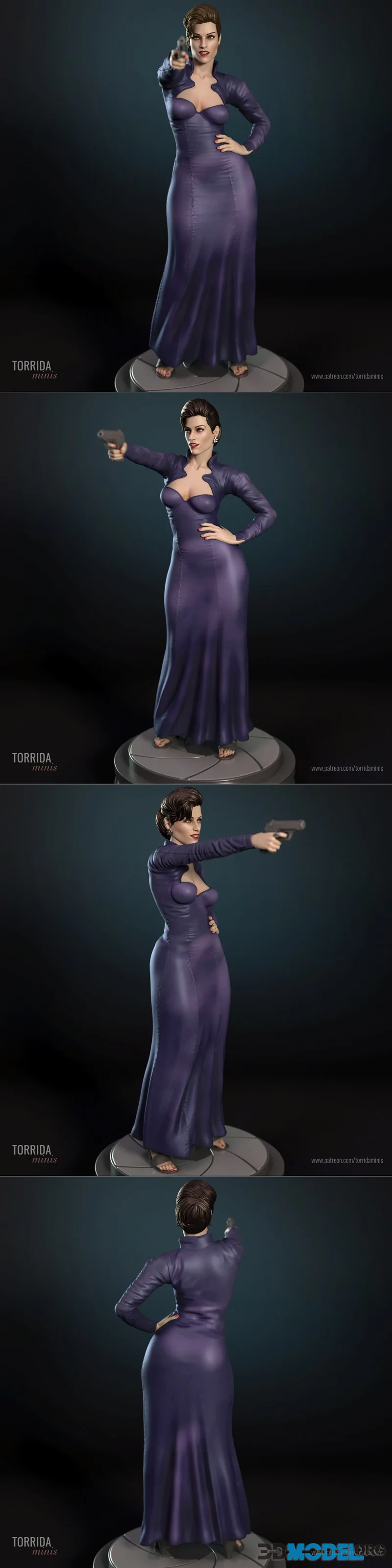 Torrida Minis - Xenia Onatopp from Goldeneye – Printable