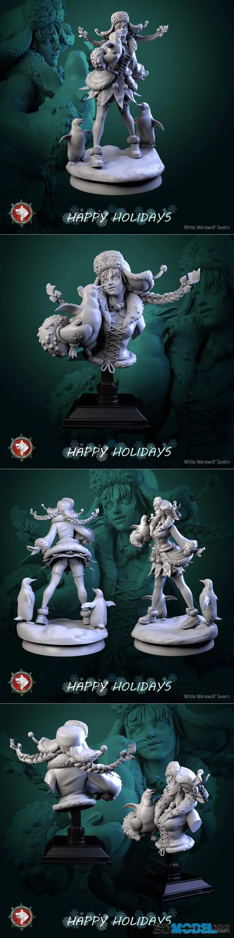 White Werewolf Tavern - Penguin Princess – Printable