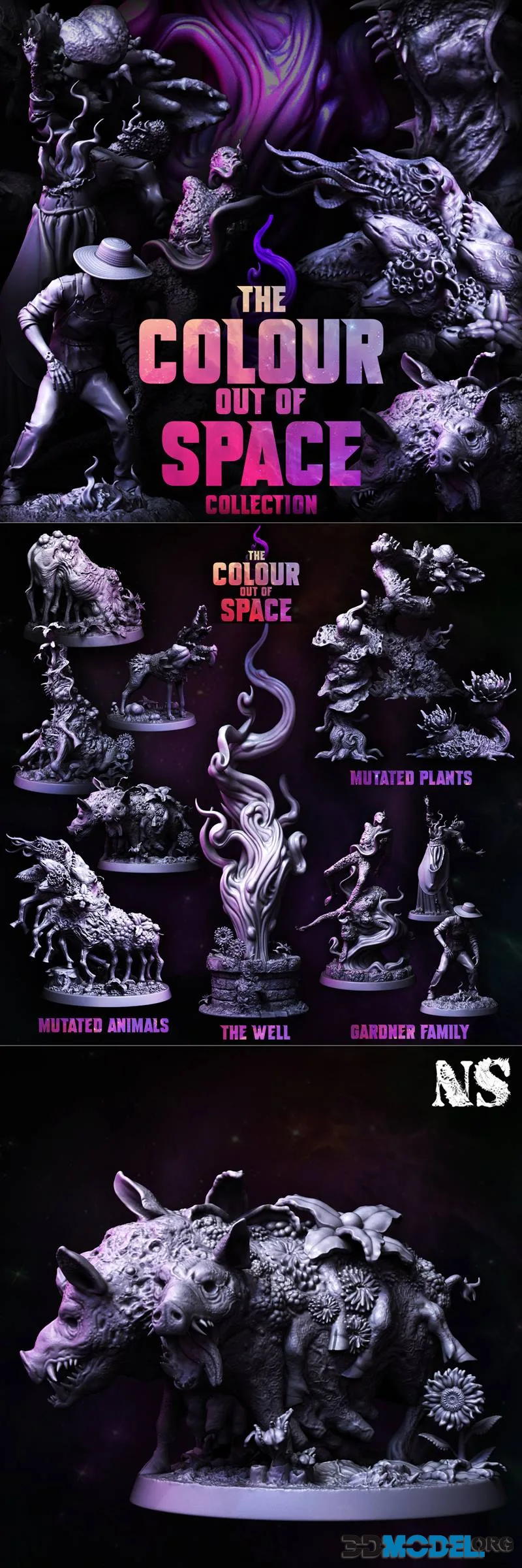 NS Miniatures - The Colour Out of Space October 2025 – Printable