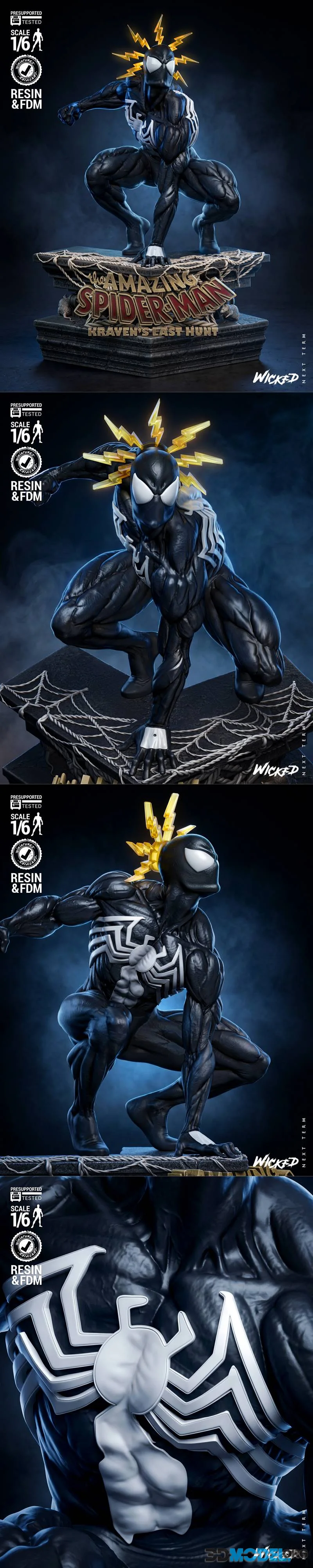 Wicked - Spiderman Sculpture – Printable