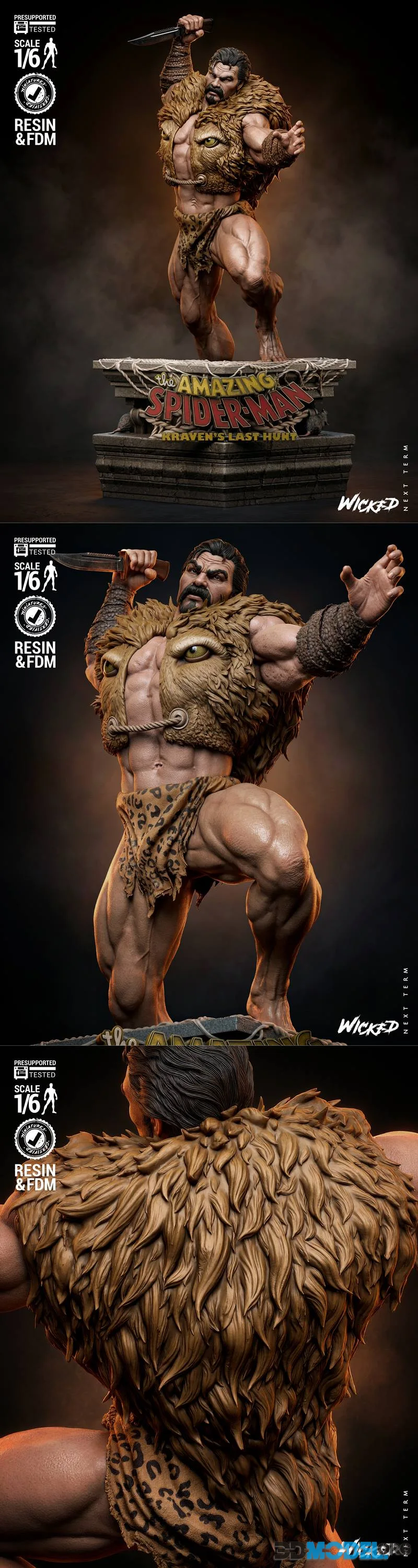 Wicked - Kraven Sculpture – Printable