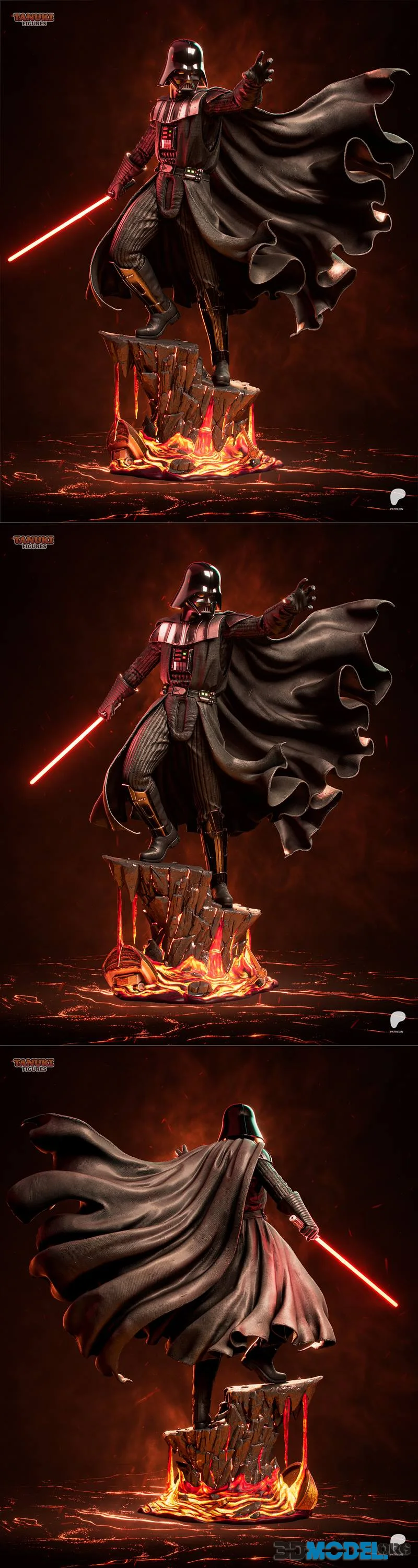 Tanuki Figures - Darth Vader - Star Wars – Printable