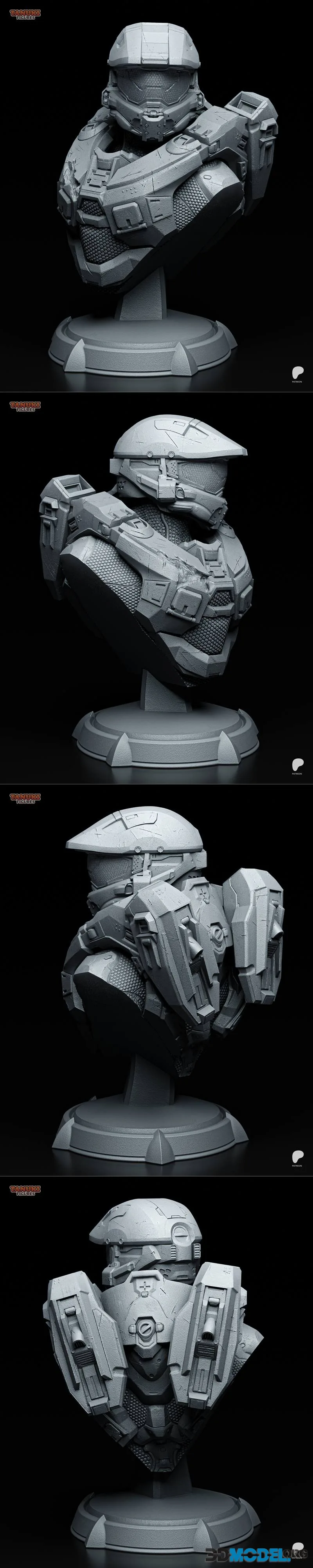 Tanuki Figures - Master Chief - Halo 4 Bust – Printable