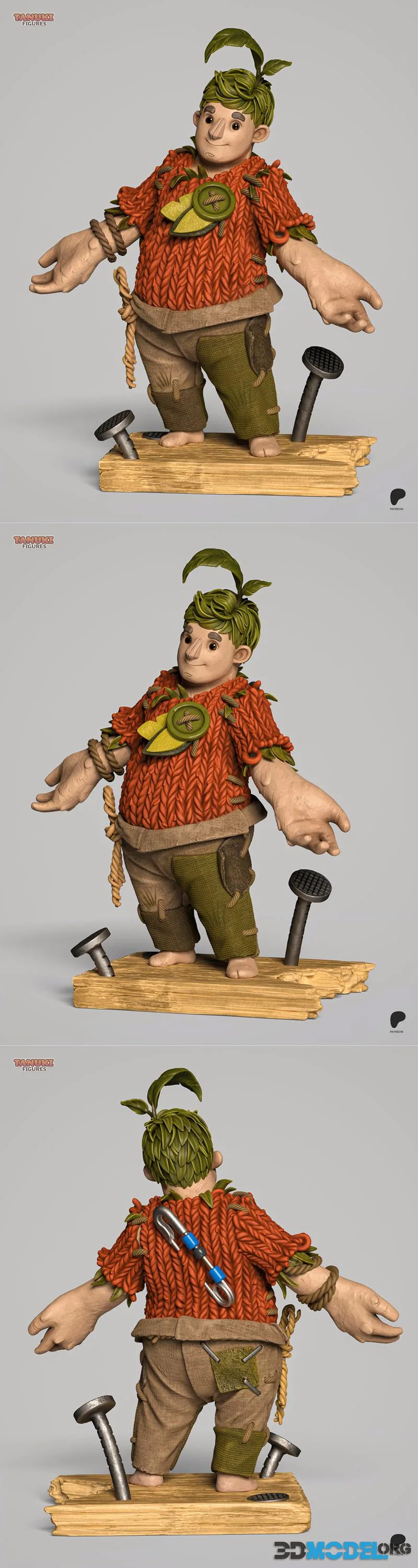 Tanuki Figures - Cody - It Takes Two – Printable