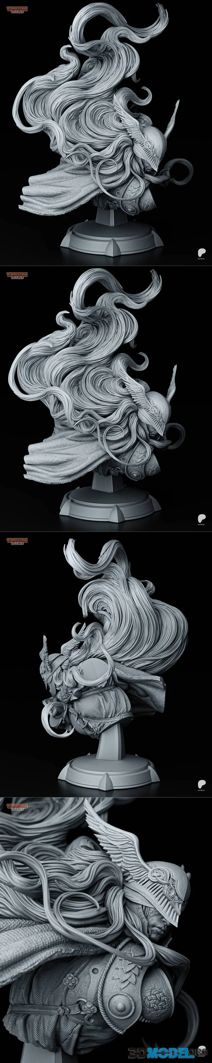 Tanuki Figures - Malenia - Elden Ring Bust – Printable