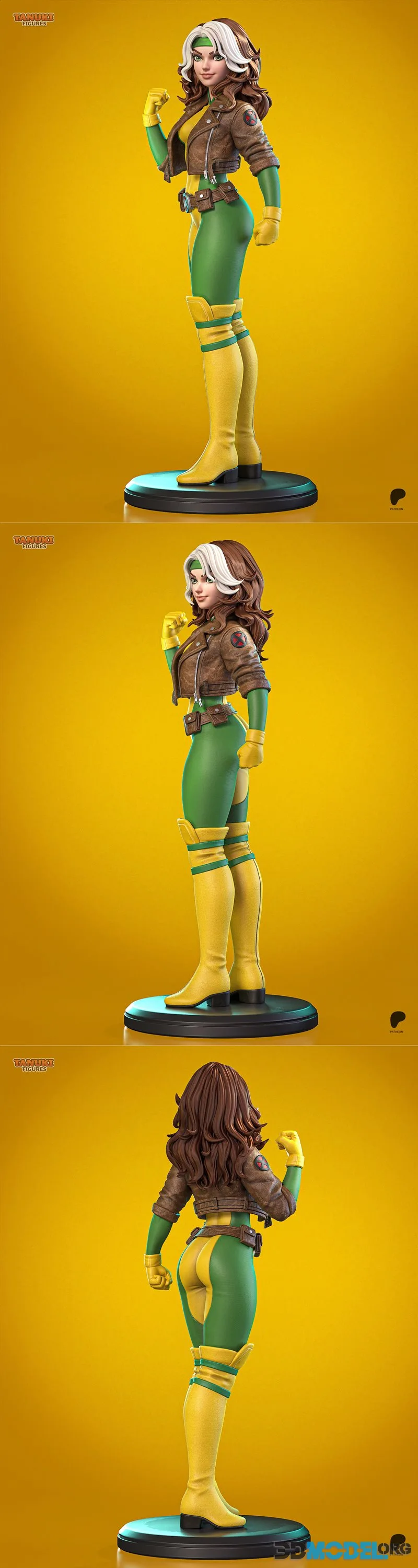 Tanuki Figures - Rogue - X-Men – Toon – Printable