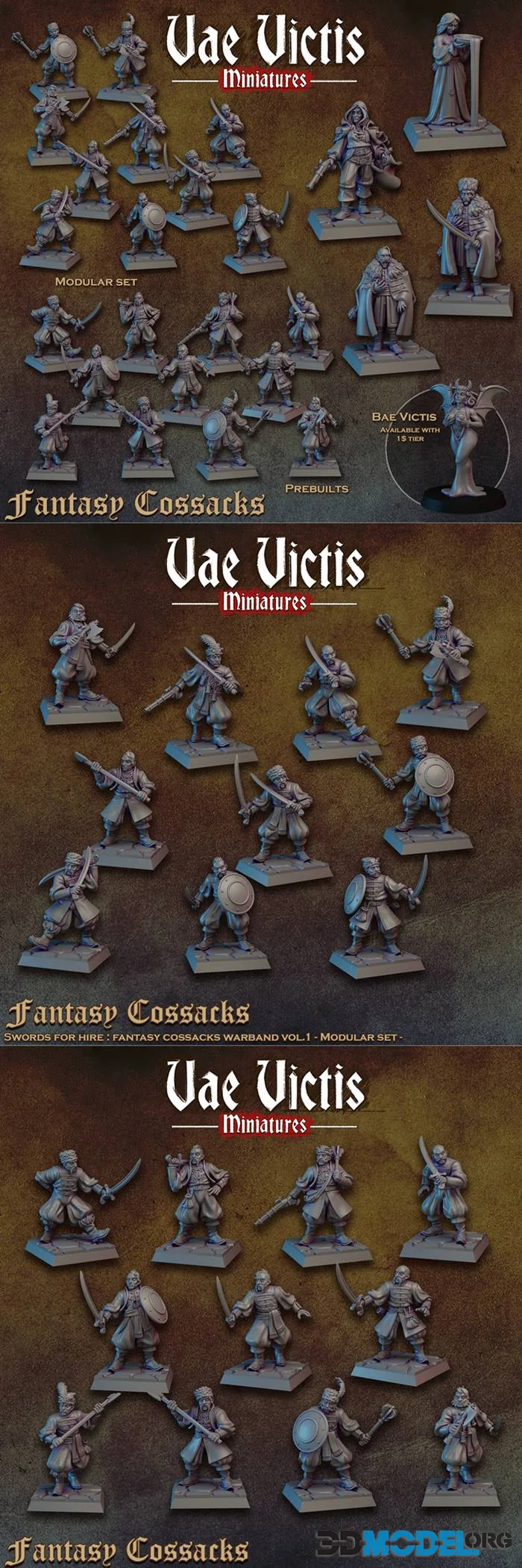 Vae Victis Miniatures - Fantasy Cossacks February 2026 – Printable