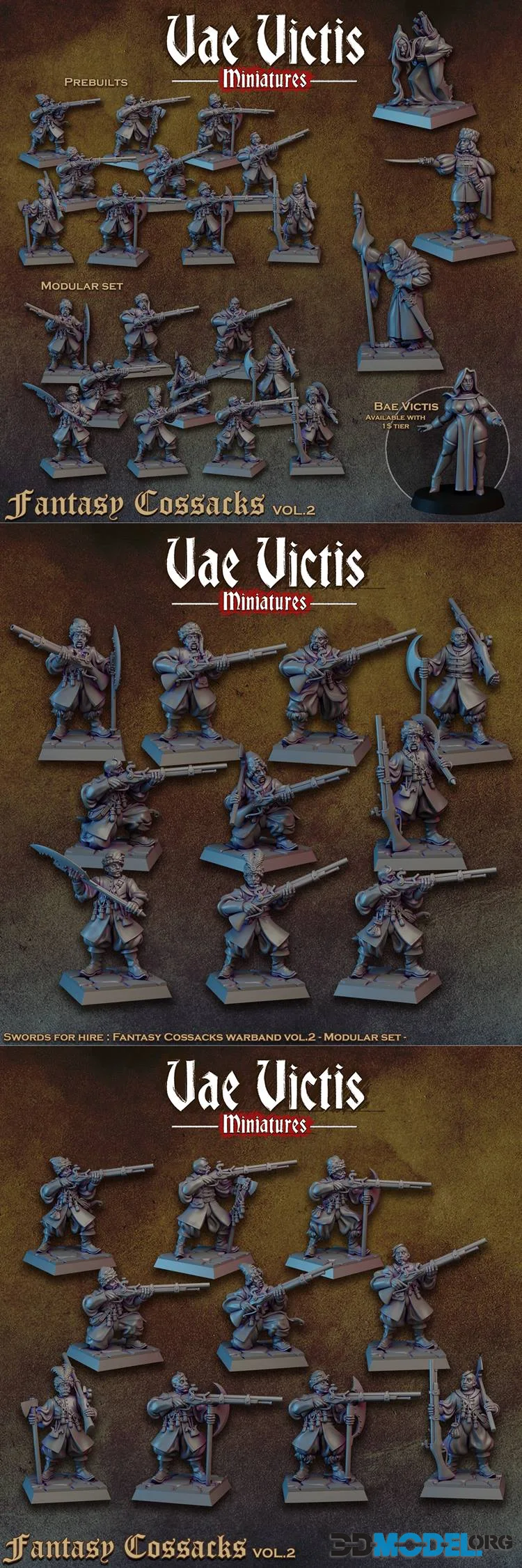 Vae Victis Miniatures - Fantasy Cossacks vol 02 April 2026 – Printable