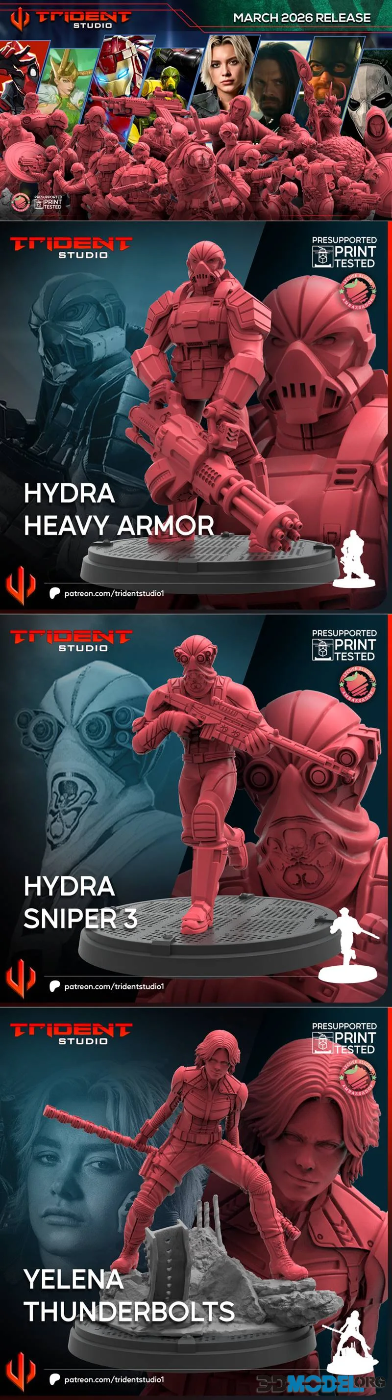 Trident Studio March 2026 – Printable