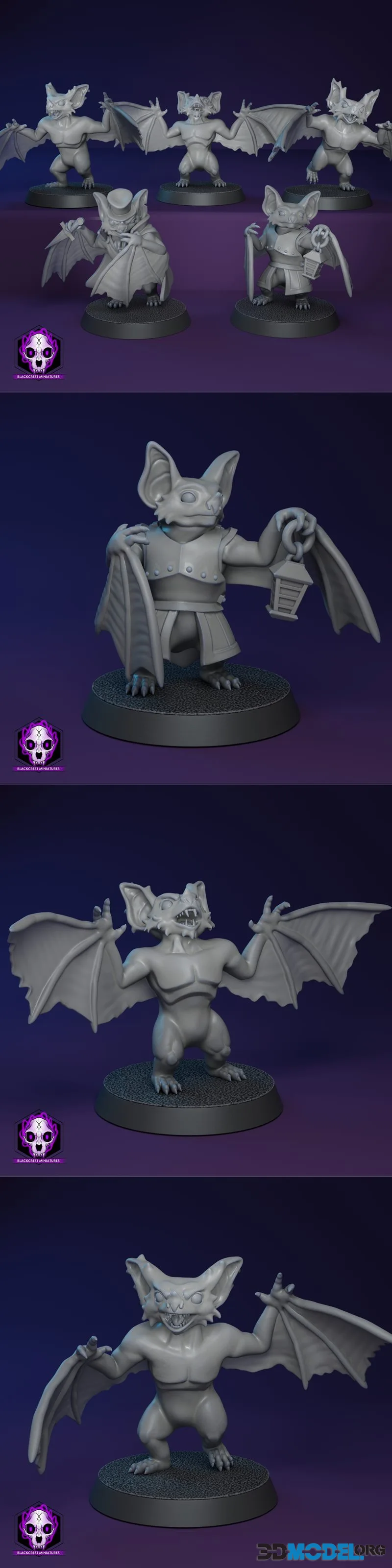 Blackcrest Miniatures - Batfolk May 2026 – Printable