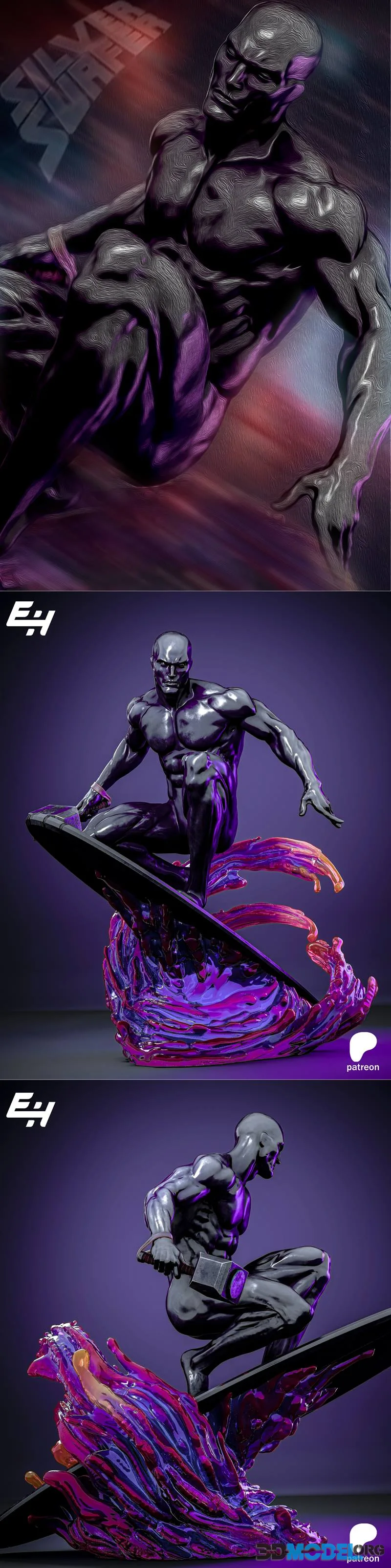 EH Studios - Silver Surfer – Printable