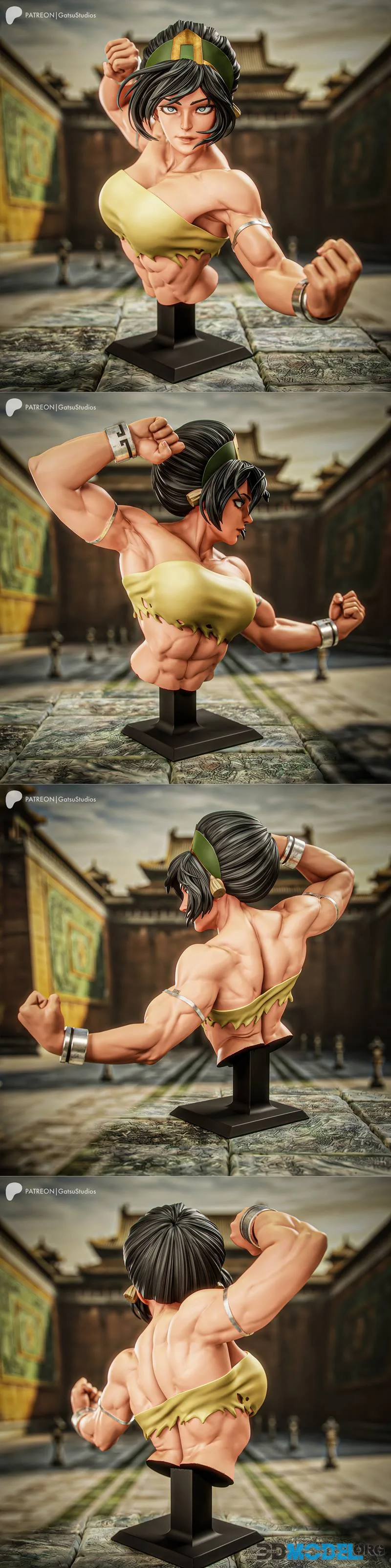 Gatsu Studios - Avatar - Toph Beifong Bust – Printable