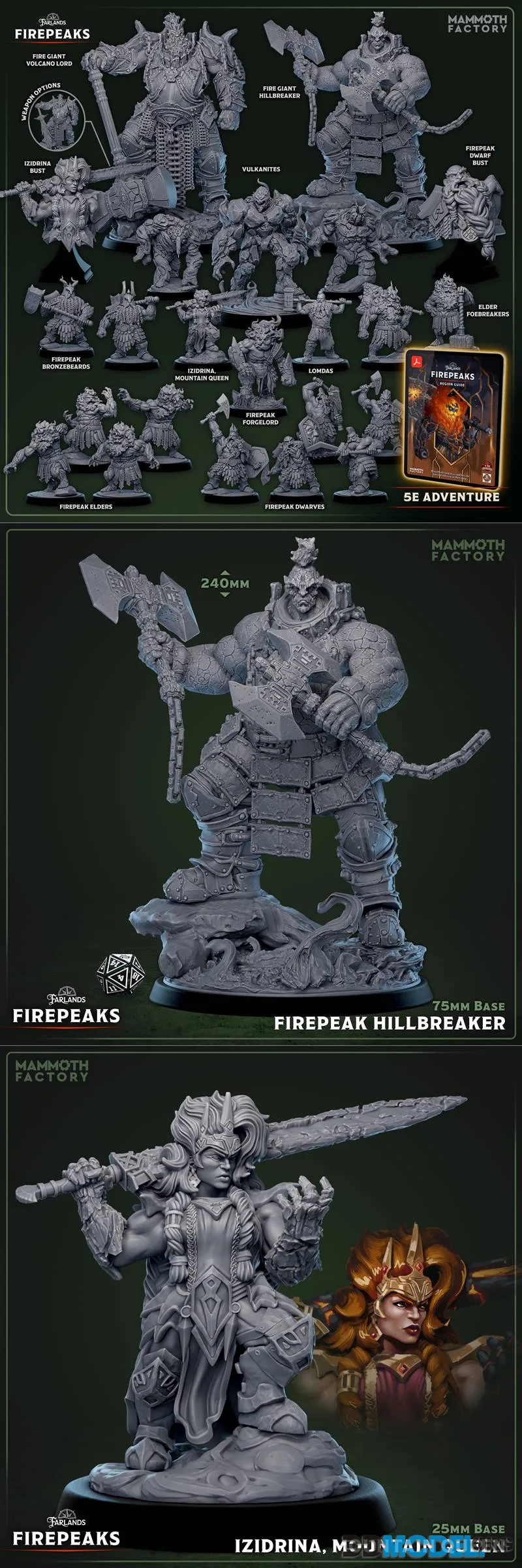 Mammoth Factory - Farlands - The Firepeaks November 2025 – Printable