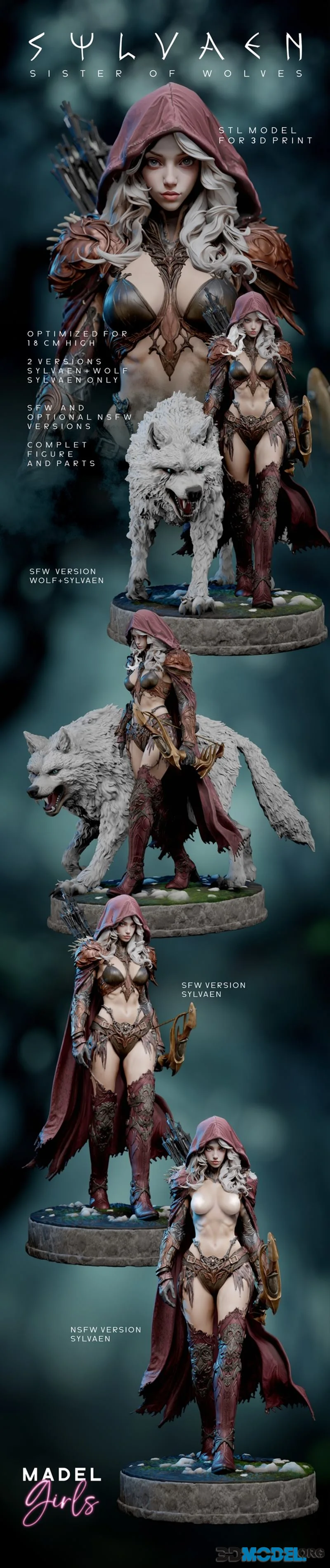 Sylvaen Sister of Wolves – Printable