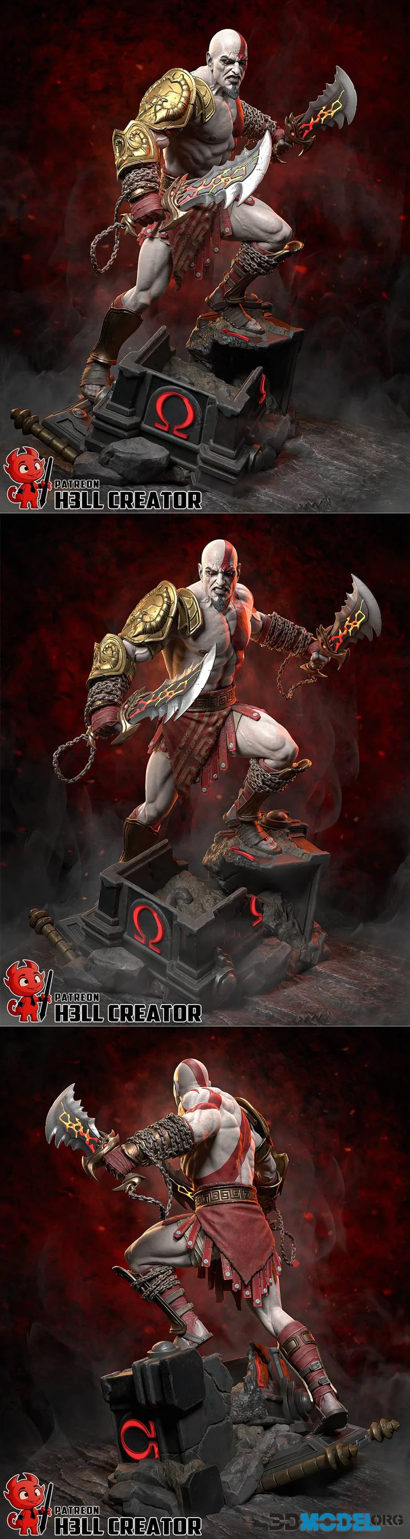 H3LL Creator - Kratos - God of War 3 – Printable