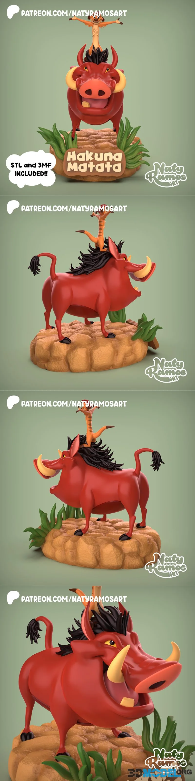 Timon and Pumbaa – Printable
