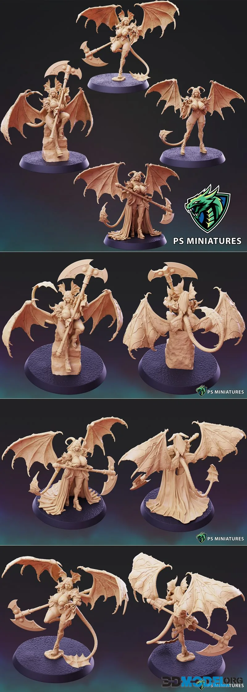 PSMiniatures - Succubus and Succubus XL Bundle April 2026 – Printable