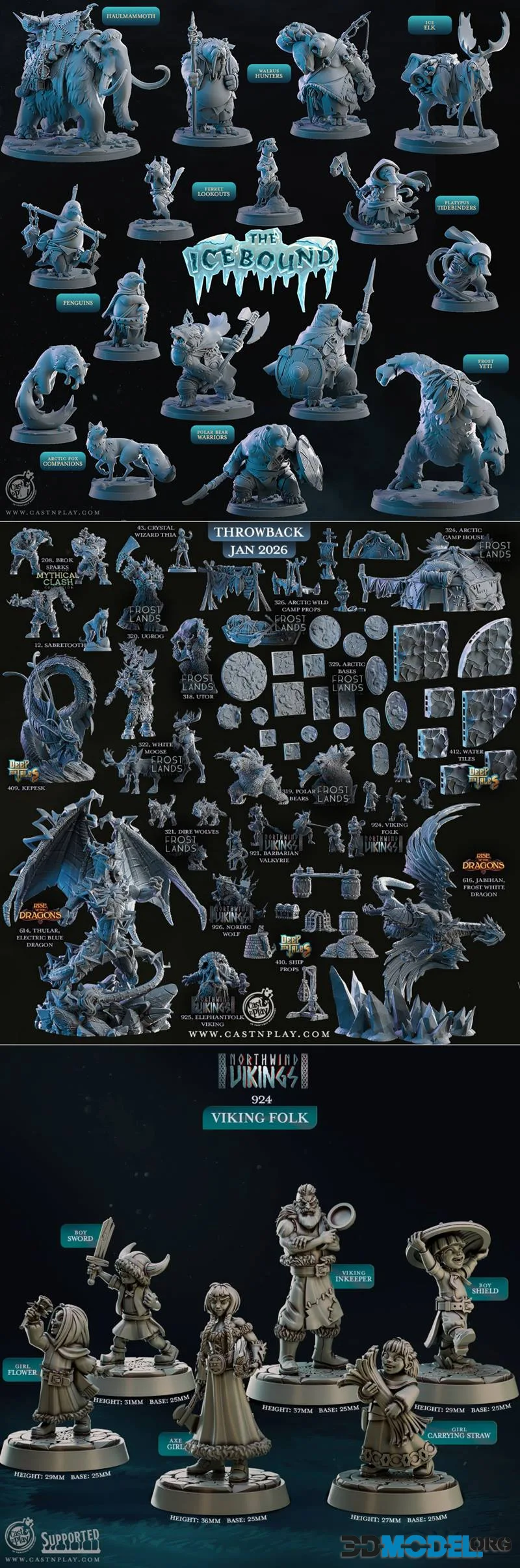 Cast n Play January 2026 – Printable