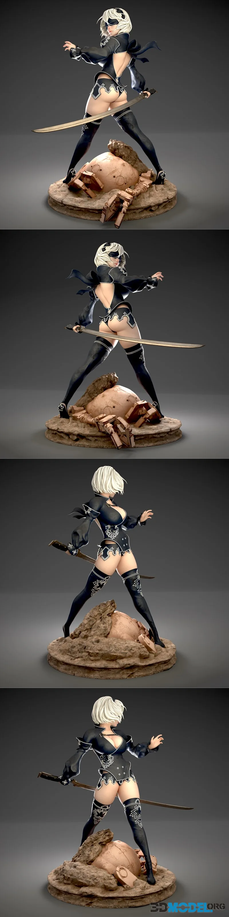 2B Nier Automata figure – Printable