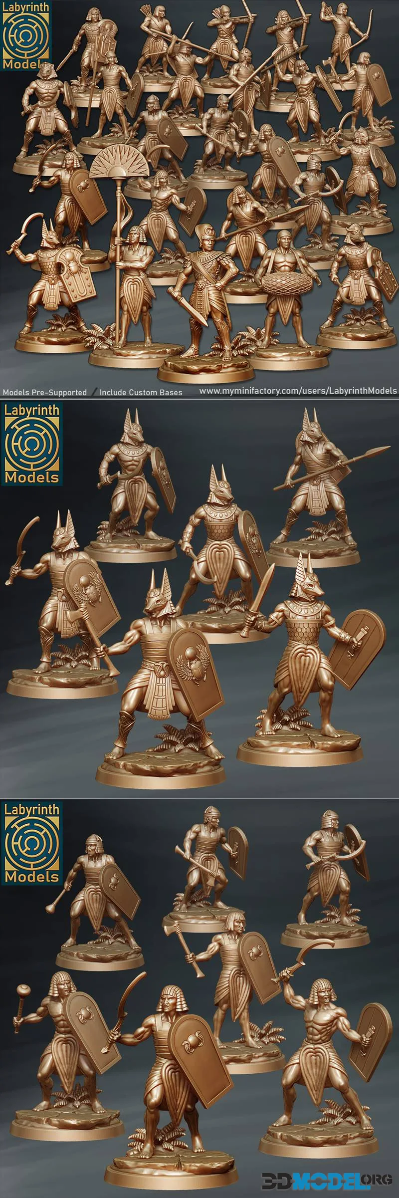 Labyrinth Models - Kemet Infantry February 2026 – Printable