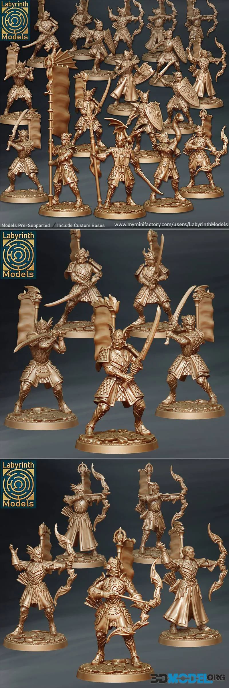 Labyrinth Models - Elf Dragoons April 2026 – Printable