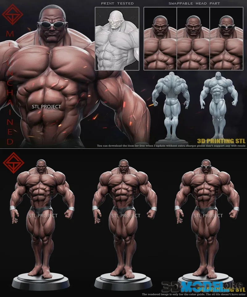 STL Project - Mr Unchained – Printable