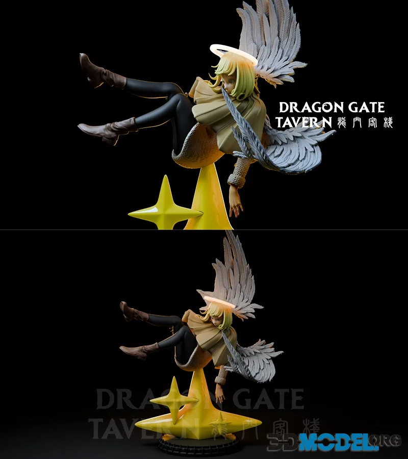 Dragon Gate Tavern - Angel Hana Kurusu - jujutsu kaisen – Printable