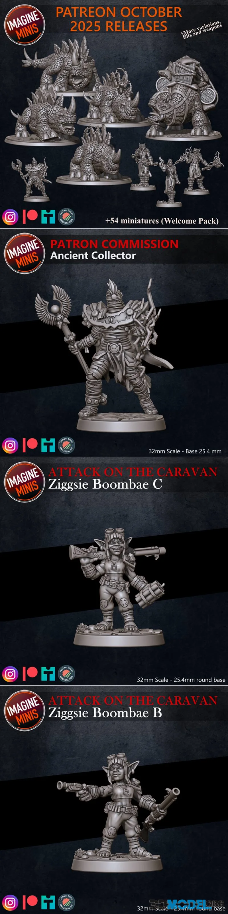 Imagine Minis October 2025 – Printable