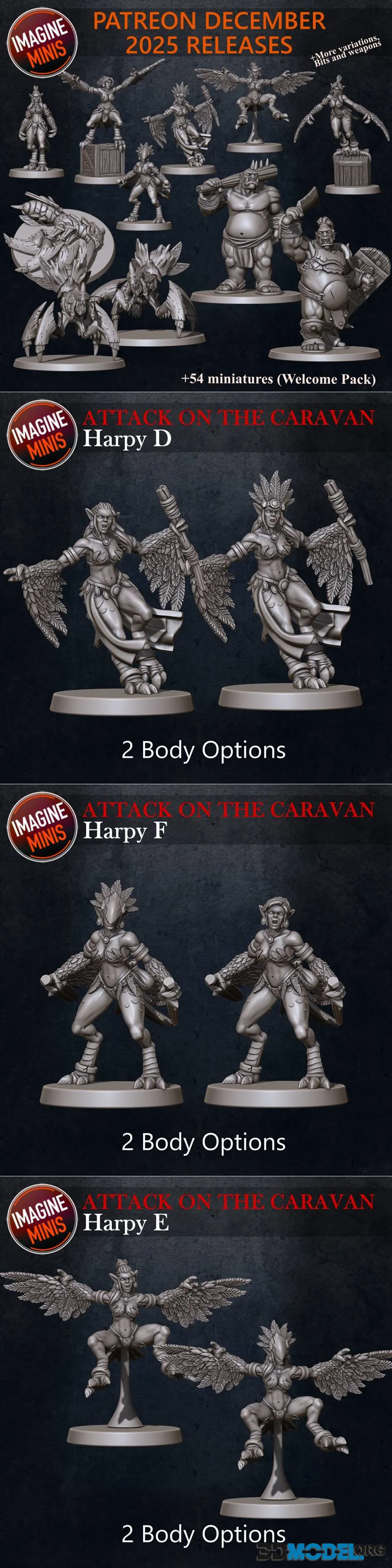 Imagine Minis December 2025 – Printable