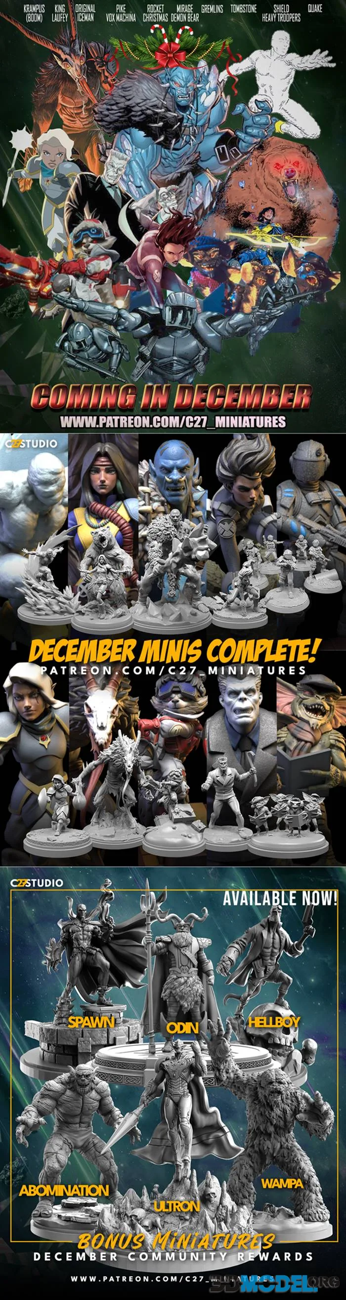 C27 Minis December 2025 – Printable