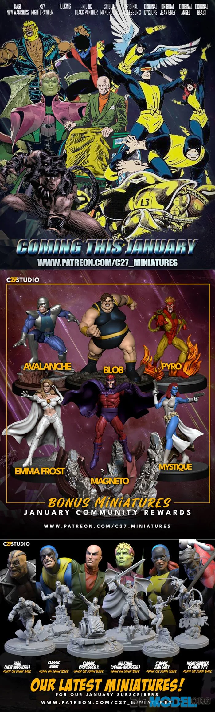 C27 Minis January 2026 – Printable