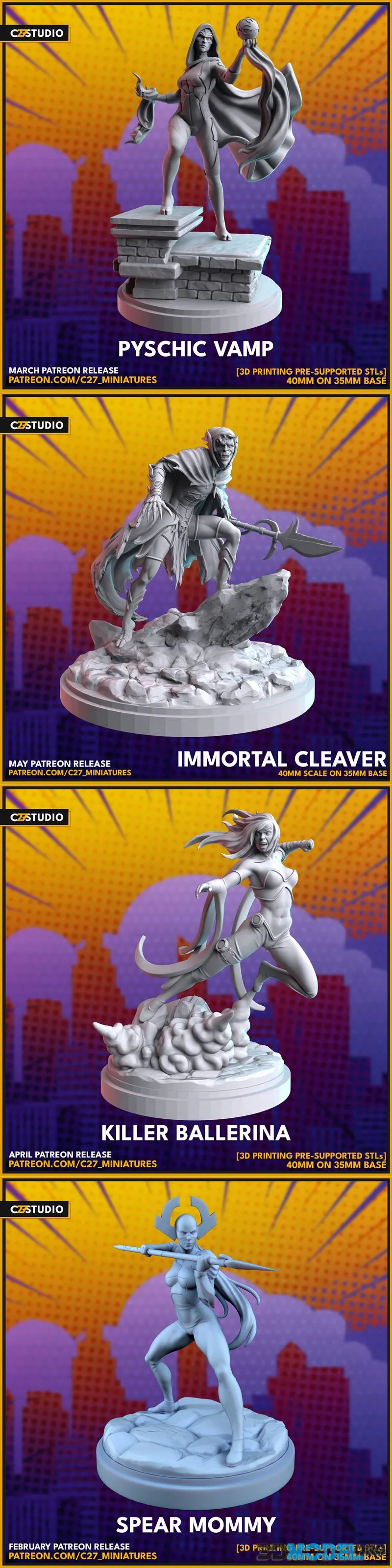 C27 Minis February 2026 – Printable