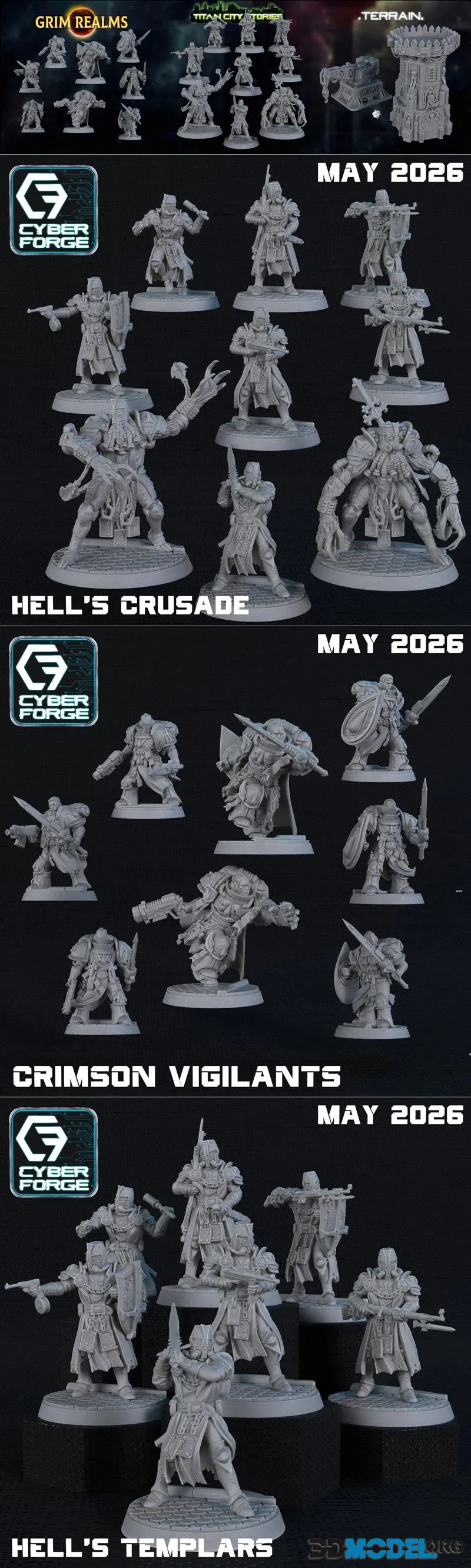 Cyber Forge Miniatures May 2026 – Printable
